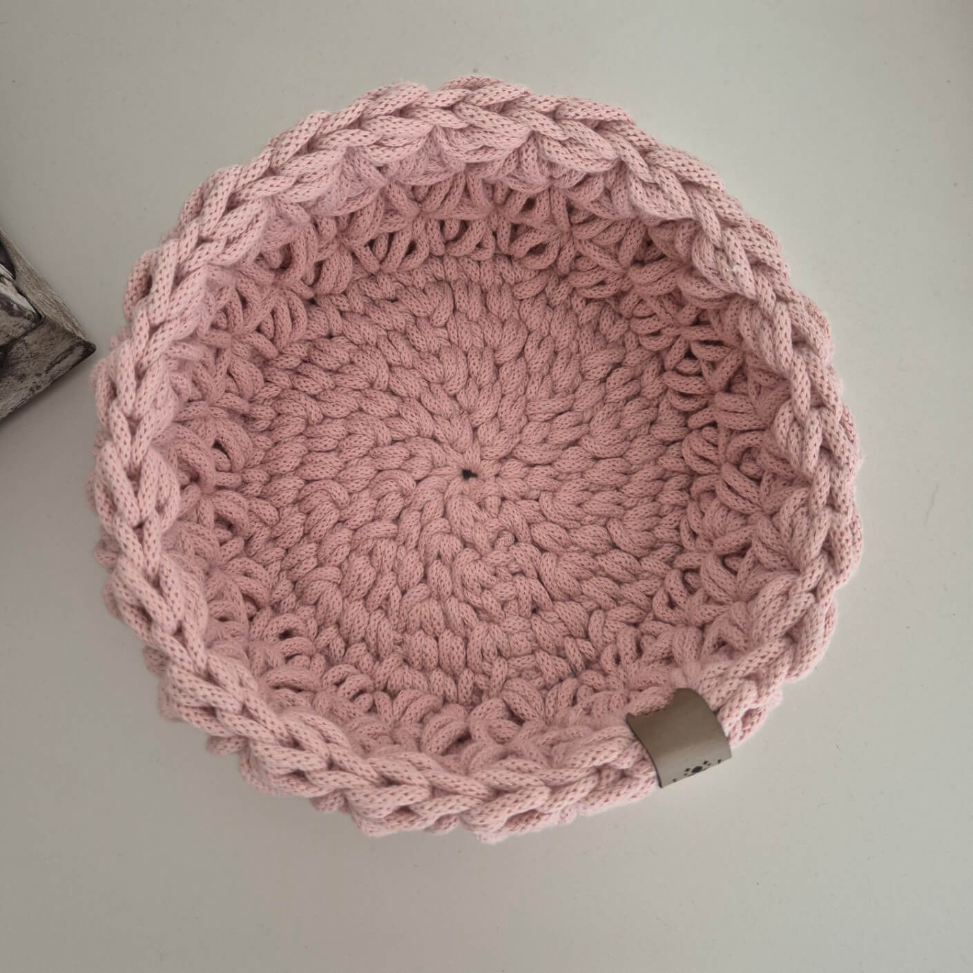 Brotkorb Geschenkset aus Baumwolle – handgehäkelt mit Topflappen aus recycelter Baumwolle - handgemacht von FRANZISWELT