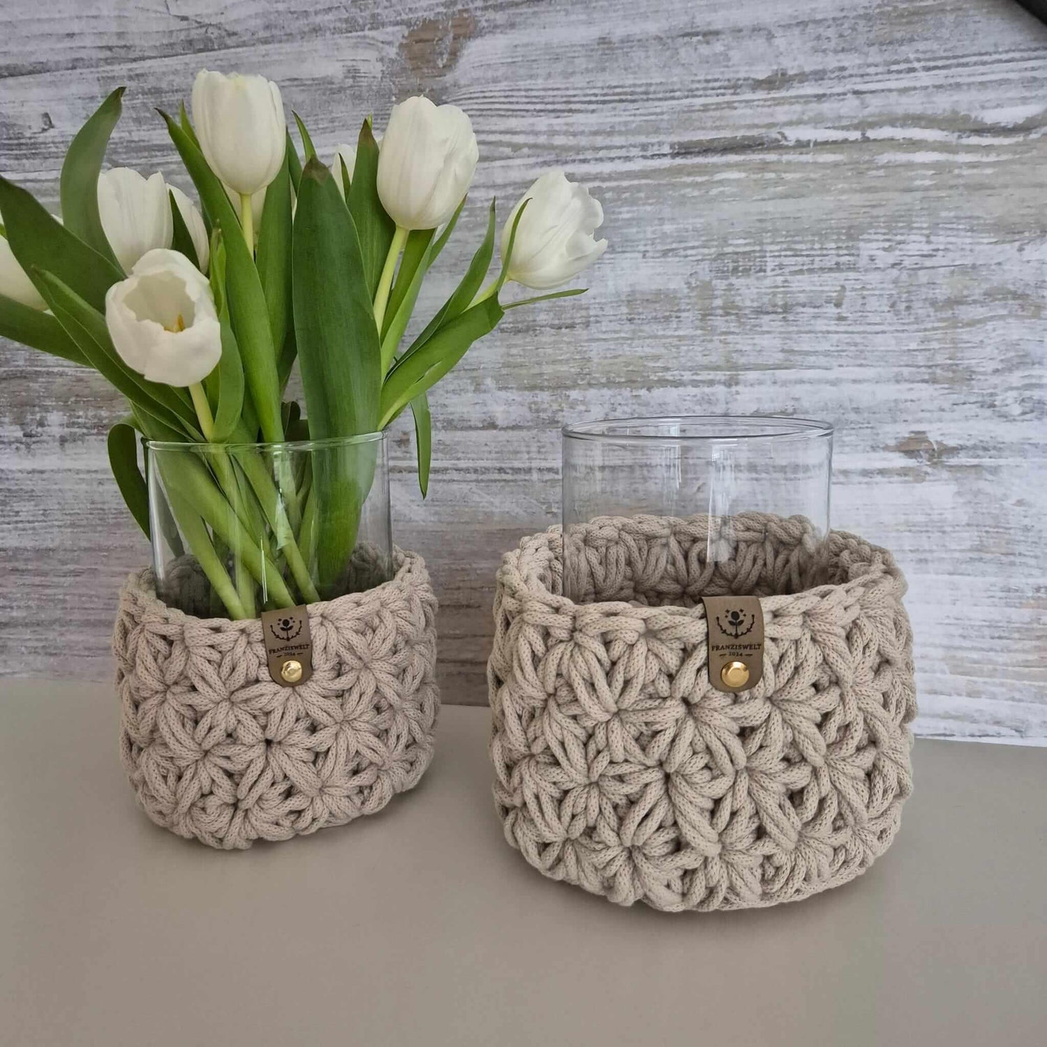 Deko-Körbe & Windlichter aus Baumwolle – handgemacht & einzigartig - FRANZISWELT -2024-