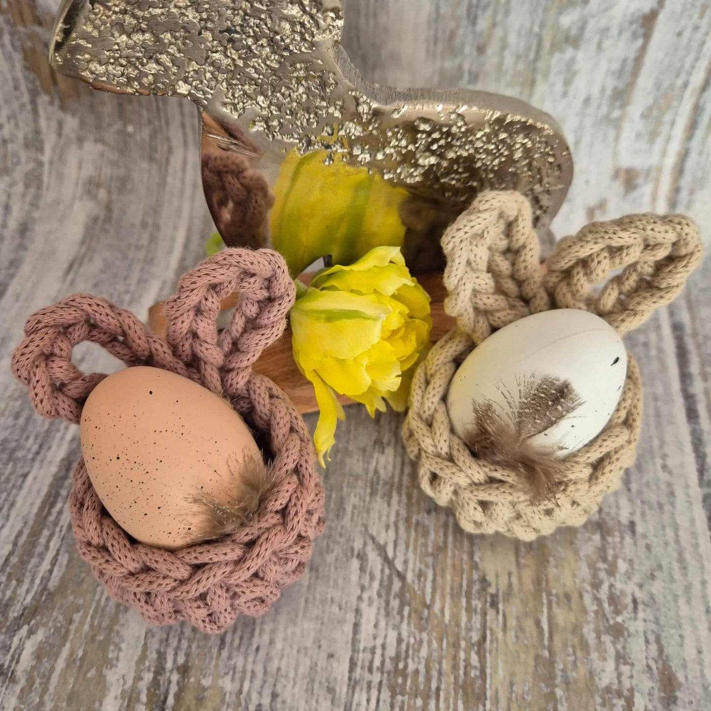 Hasen-Eierwärmer gehäkelt – nachhaltige Osterdeko aus Baumwolle - FRANZISWELT -2024-