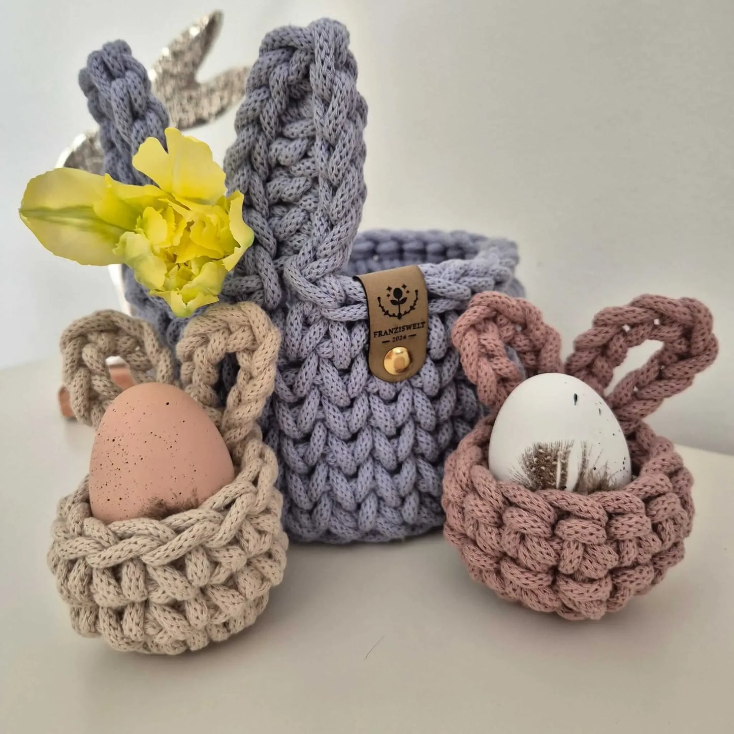 Hasen-Eierwärmer gehäkelt – nachhaltige Osterdeko aus Baumwolle - FRANZISWELT -2024-