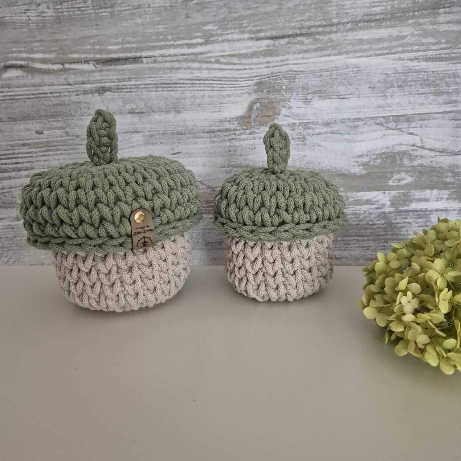 Eichel-Körbchen gehäkelt – handgemacht & nachhaltig - FRANZISWELT -2024-