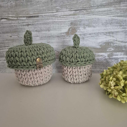 Eichel-Körbchen gehäkelt – handgemacht & nachhaltig - FRANZISWELT -2024-