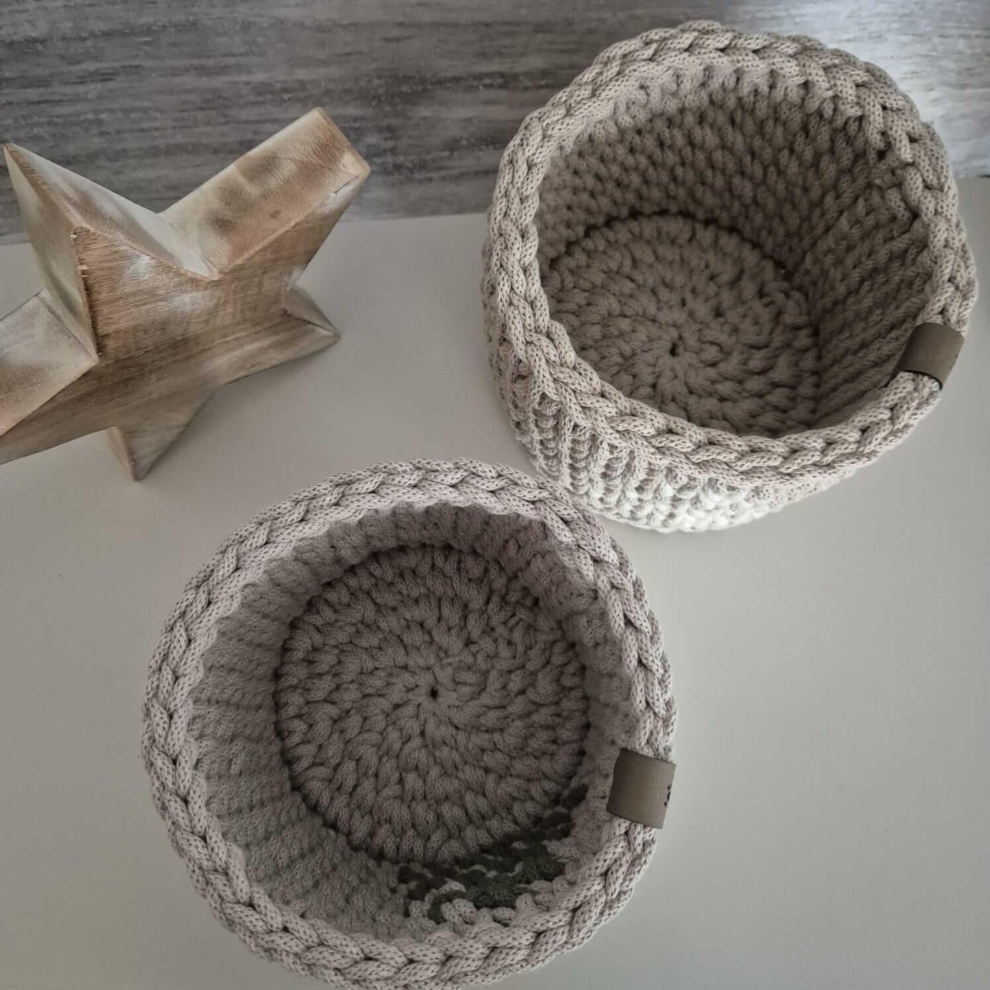 Häkelkorb mit Tannenbaummuster – handgemacht & nachhaltig - FRANZISWELT -2024-